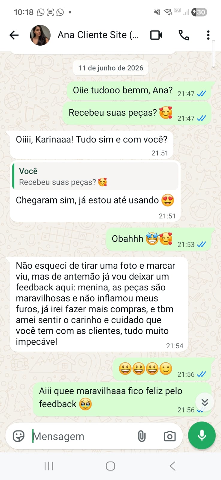Conversa real com Ana