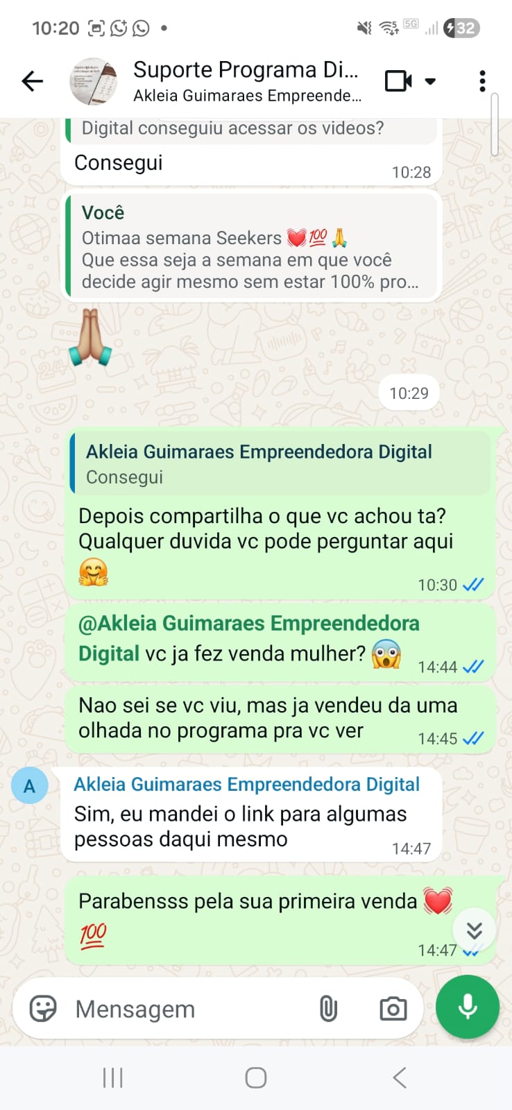 Conversa real com Akleia